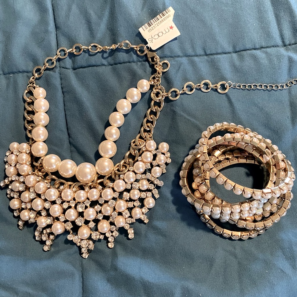 Necklace and matching bracelet